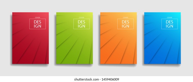 bright fresh gradient color abstract pattern background cover design. cool modern background design with trendy and vivid vibrant color. blue yellow red orange green placard poster vector template.