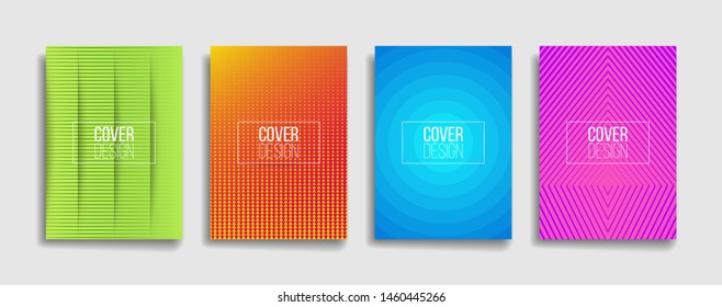 bright fresh gradient color abstract pattern background cover design. cool modern background design with trendy and vivid vibrant color. blue violet red orange green placard poster vector template.