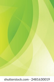bright fresh gradient green yellow abstract pattern background cover design. cool modern background design with trendy and vivid vibrant color. blue violet red orange green placard poster vector