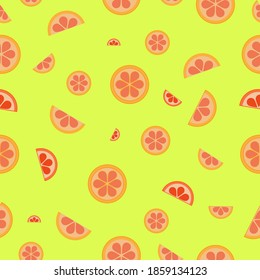 Bright fruit background. Geometric seamless pattern.Simple vector illustration.