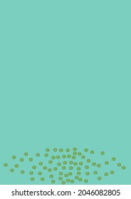 Bright Fruit Background Green Vector. Fresh Illustration. Bright Fruit Falling. Simple Greenish Pattern.