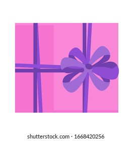 Bright fun holiday gift boxes. Element for cards for birthday, new year and christmas, anniversary. Pleasant surprise, joy and festive mood. Flat vector illustration.