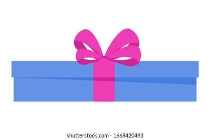 Bright fun holiday gift boxes. Element for cards for birthday, new year and christmas, anniversary. Pleasant surprise, joy and festive mood. Flat vector illustration.