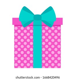 Bright fun holiday gift boxes. Element for cards for birthday, new year and christmas, anniversary. Pleasant surprise, joy and festive mood. Flat vector illustration.