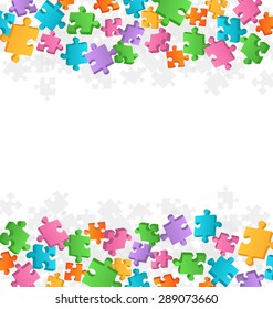 Bright Fun Jigsaw Puzzle Background