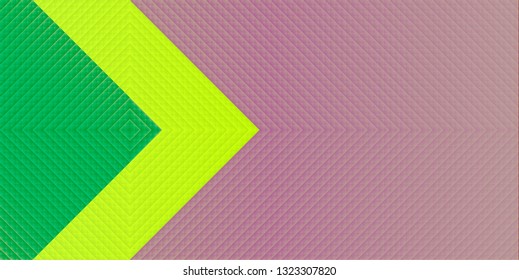 bright geometric abstract background in light green and pink tones