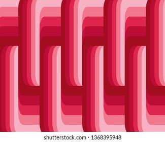 bright geometric abstract background modern hipster futuristic graphic. vertical pattern with pink lines.Vector illustration. Cover layout template. Material design concept