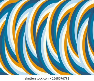 bright geometric abstract background modern hipster futuristic graphic. funnel pattern with yellow blue white circles. Vector illustration. Cover layout template. Material design concept