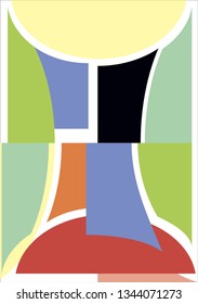 bright geometric background