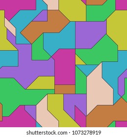 Bright geometric background with polygons.Multi-colored spots.Polyline.Bright spot.Contrasting color.Rich colors.Abstract composition.A stained-glass effect.Vector image.Design.