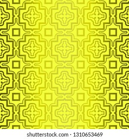 Bright Geometric Backgrounds Or Digital Papers. Backdrop. Vector Illustration. For Design, Wallpaper, Fashion, Print. Seamless Pattern With Abstract Geometric Style. Yellow green olive color