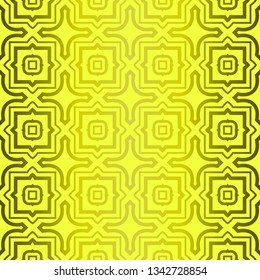 Bright Geometric Backgrounds Or Digital Papers. Backdrop. Vector Illustration. For Design, Wallpaper, Fashion, Print. Seamless Pattern With Abstract Geometric Style. Yellow green olive color
