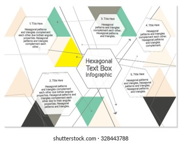 Bright geometric flat design infographic