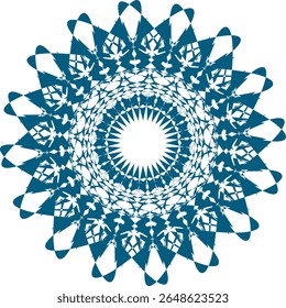 A bright geometric mandala with a multi-colored pattern. The symmetrical design radiates energy and harmony, combining sharp angles with flowing curves in a kaleidoscope of colors.