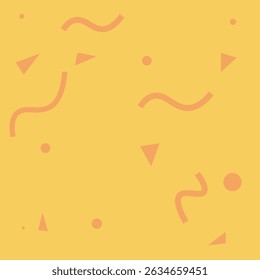 Bright Geometric Orange Background Vector Design
