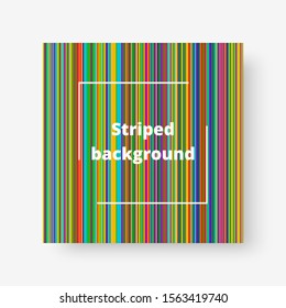 Bright geometric pattern on a square backdrop for the design of cards, greetings and invitations. Vector illustration
