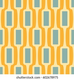 Bright geometric pattern in yellow and blue in the style of the 90's.