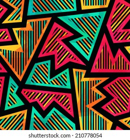 Bright Geometric Seamless Pattern