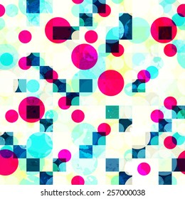 bright geometric seamless pattern 