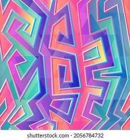 Bright geometric seamless pattern. Eps 10 vector file.