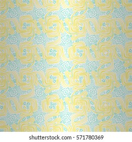 Bright geometric seamless pattern in fractal style. Simple mosaic repeatable backdrop.