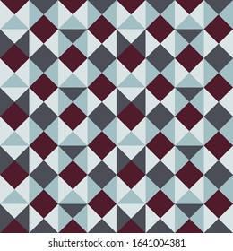 Bright geometric seamless pattern in vintage style, vector