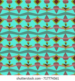 Bright geometric seamless patterns