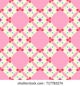 Bright geometric seamless patterns