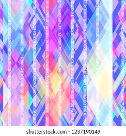 Bright geometric seamless texture. Abstract vector background for web page, banners backdrop, fabric, home decor, wrapping