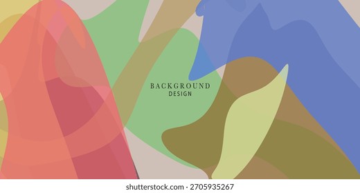  Bright geometric shape  in colorful layers background