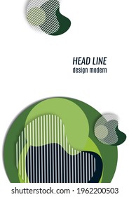 Bright geometric shapes, circle, stripes, fluid. Overlap banner template for social media. Business or technology presentation design template, brochure or flyer template. Vector illustration