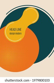 Bright geometric shapes, circle, stripes, fluid. Overlap banner template for social media. Business or technology presentation design template, brochure or flyer template. Vector illustration