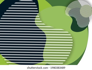 Bright geometric shapes, circle, stripes, fluid. Overlap banner template for social media. Business or technology presentation design template, brochure or flyer template. Vector illustration