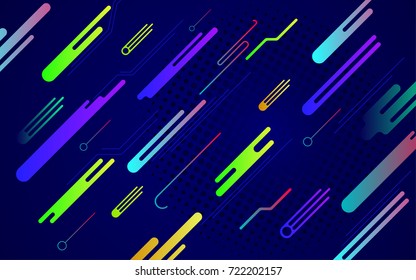 Bright geometric shapes. Colorful vector background.