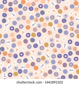 Bright Geometric Tiny Polka Dot Seamless Pattern. All Over Print Vector Background. Modern Kids Fashion Style. Trendy Bubbles Scrapbooking Paper, Ball Wallpaper, Fun Home Decor. Stationery Backdrop.