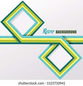 Bright geometrical abstract lines structure. Vector illustration