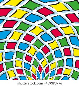 bright geometrical background with diamonds