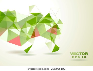 Bright geometrical vector background. Tech design
