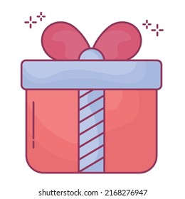 helle Geschenkbox auf Weiß