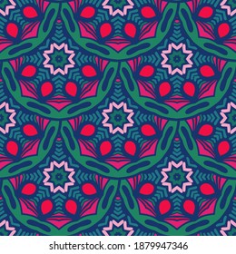 Bright gift wrap winter holiday christmas seamless pattern 