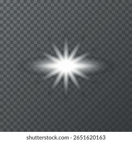 brilho de luz brilhante com raios de diferentes comprimentos, gráficos