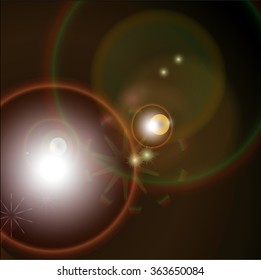bright glare on a dark background, EPS10