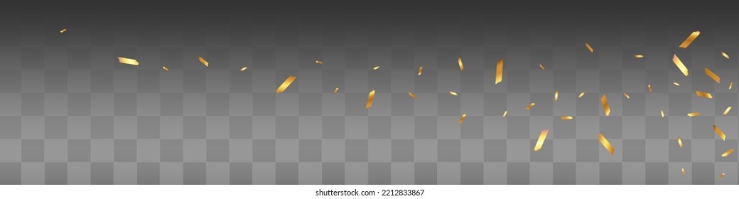 Bright Glitter Vector Transparent Panoramic Background. Golden Swirl Art Wallpaper. Paint Golden Texture. Serpentine Abstract Postcard.