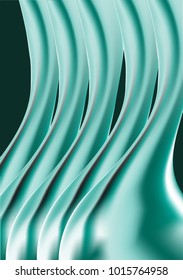  Bright Glossy Dense Liquid in Holographic Style. Illustration. Futuristic Holography. Holographic Liquid for Banner, Brochure Design, Web Design, Cover. Futuristic Abstraction.