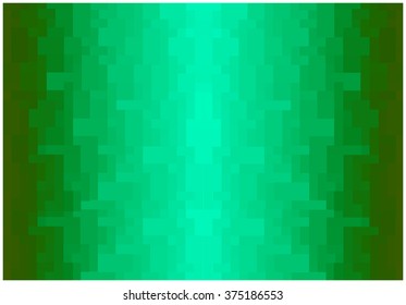 bright glossy green pixels background