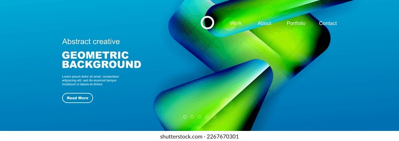 Bright glossy overlapping geometric shapes background. Vector Illustration For Wallpaper, Banner, Background, Card, Book Illustration, landing page