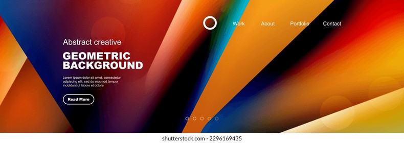 Bright glossy overlapping geometric shapes background. Vector Illustration For Wallpaper, Banner, Background, Card, Book Illustration, landing page