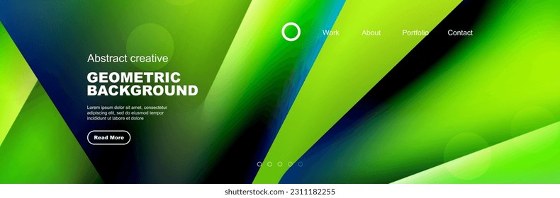 Bright glossy overlapping geometric shapes background. Vector Illustration For Wallpaper, Banner, Background, Card, Book Illustration, landing page