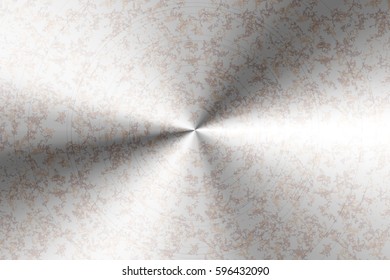 Bright glossy round polished rusty metal horizontal background