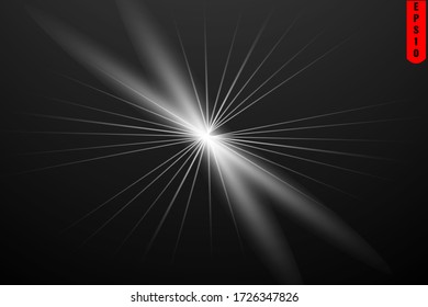 helle Lichtstrahlen blinken hellen Licht